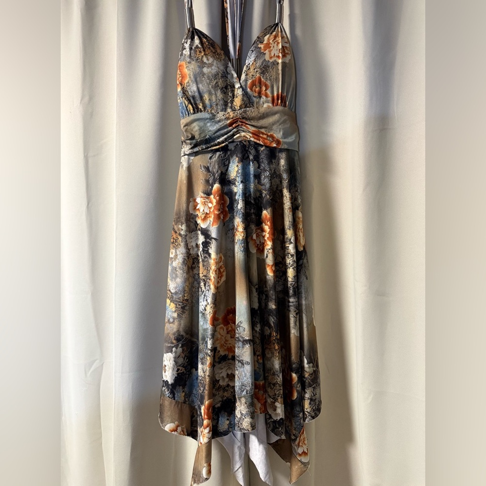 Floral Print Sleeveless Dress